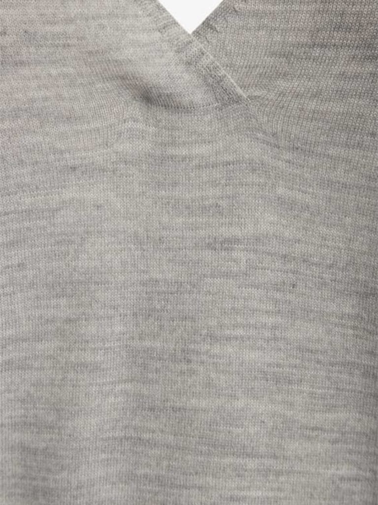 Lys Grå Dagny Månestråle V - Hals Strik 0/XS Månestråle