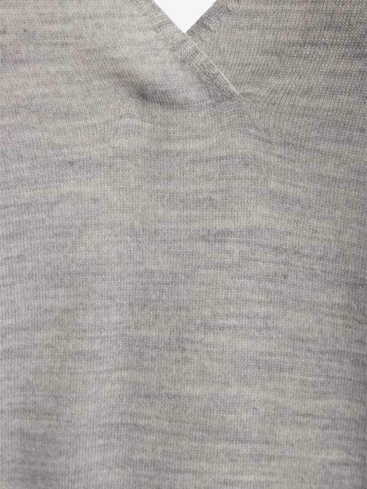 Lys Grå Dagny Månestråle V - Hals Strik 0/XS Månestråle