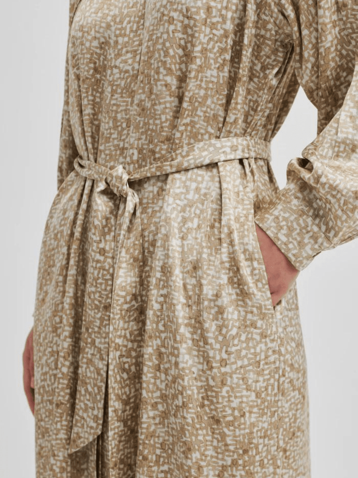 Lys Mønstret Second Female Tavan Kjole XS Second Female