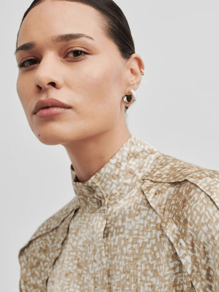 Lys Mønstret Second Female Tavan Kjole XS Second Female