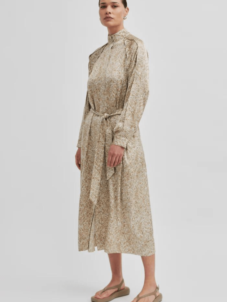 Lys Mønstret Second Female Tavan Kjole XS Second Female