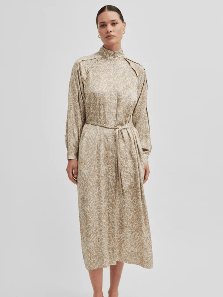 Lys Mønstret Second Female Tavan Kjole XS Second Female