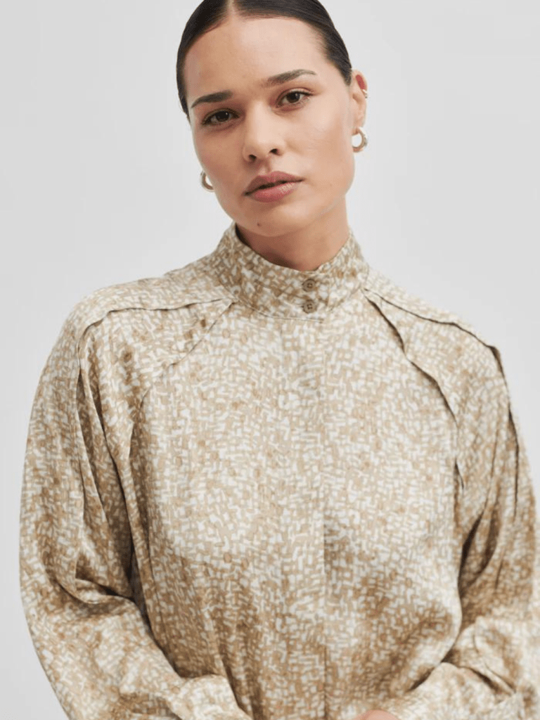 Lys Mønstret Second Female Tavan Kjole XS Second Female