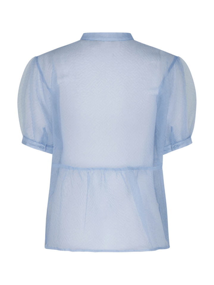 Lyseblå Cam Transparent Custommade Skjortebluse 34/XS Custommade