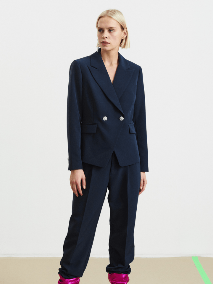 Mørkeblå Faduma Custommade Blazerjakke 34/XS Custommade