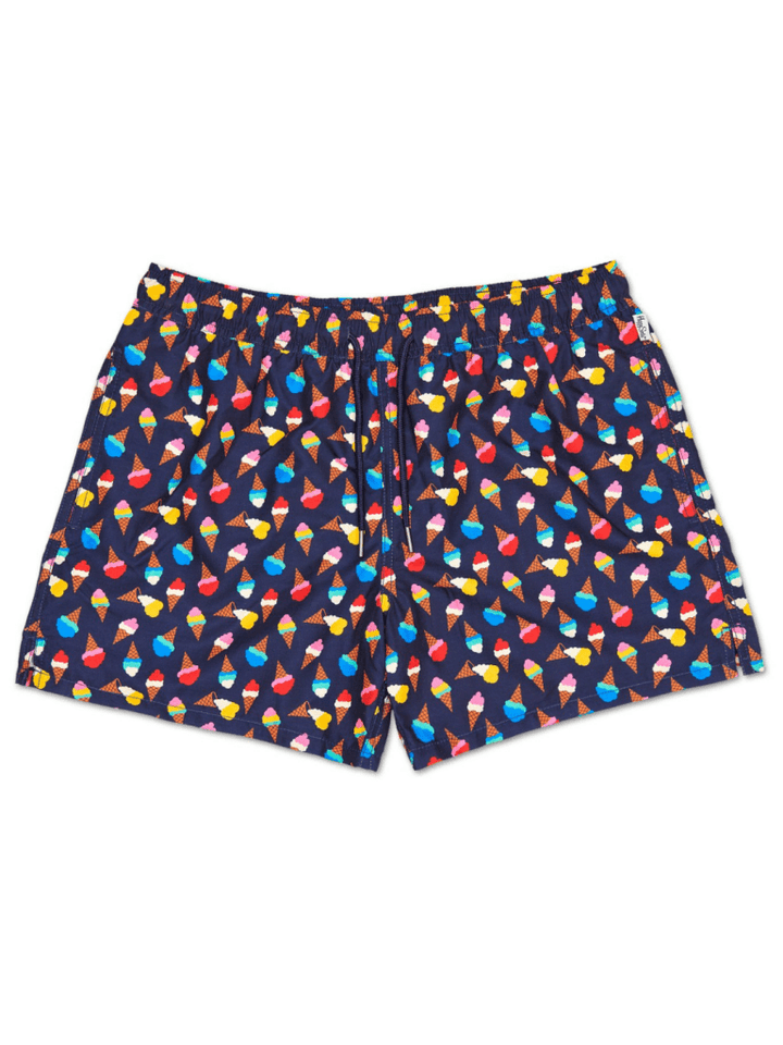 Mørkeblå Happy Socks Ice Cream Badeshorts S Happy Socks