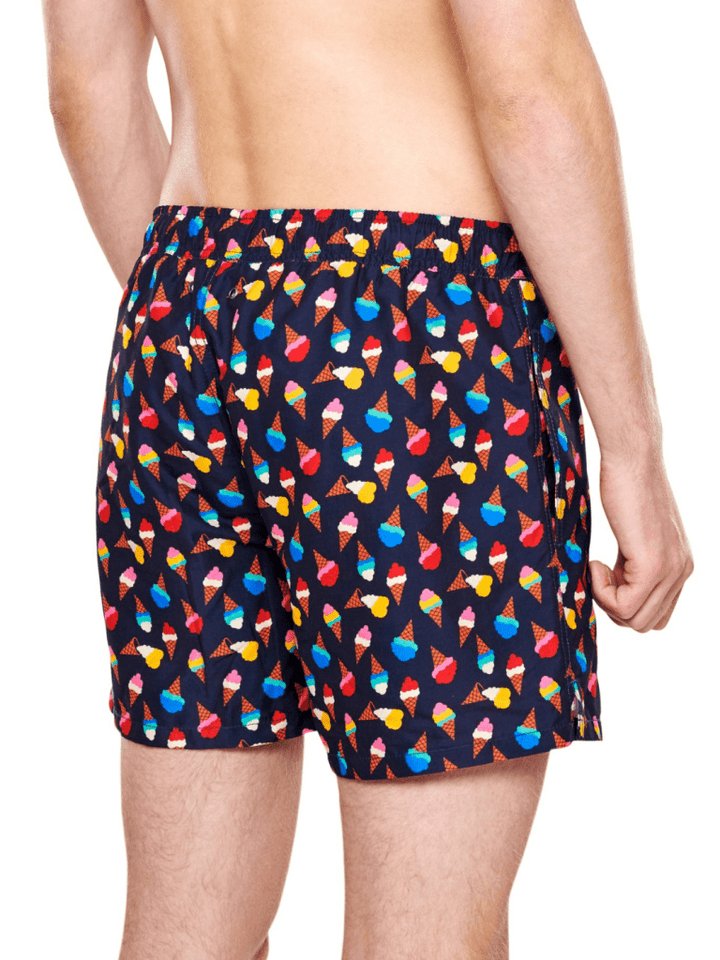 Mørkeblå Happy Socks Ice Cream Badeshorts S Happy Socks
