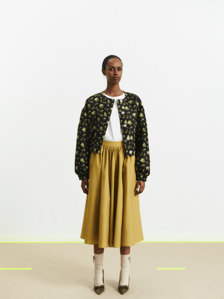 Mørkeblå Mønstret Francie Custommade Jakke 34/XS Custommade