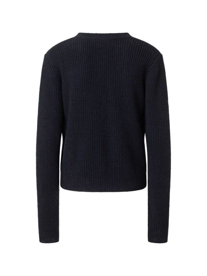 Mørkeblå Vevi Custommade Strik Cardigan 34/XS Custommade