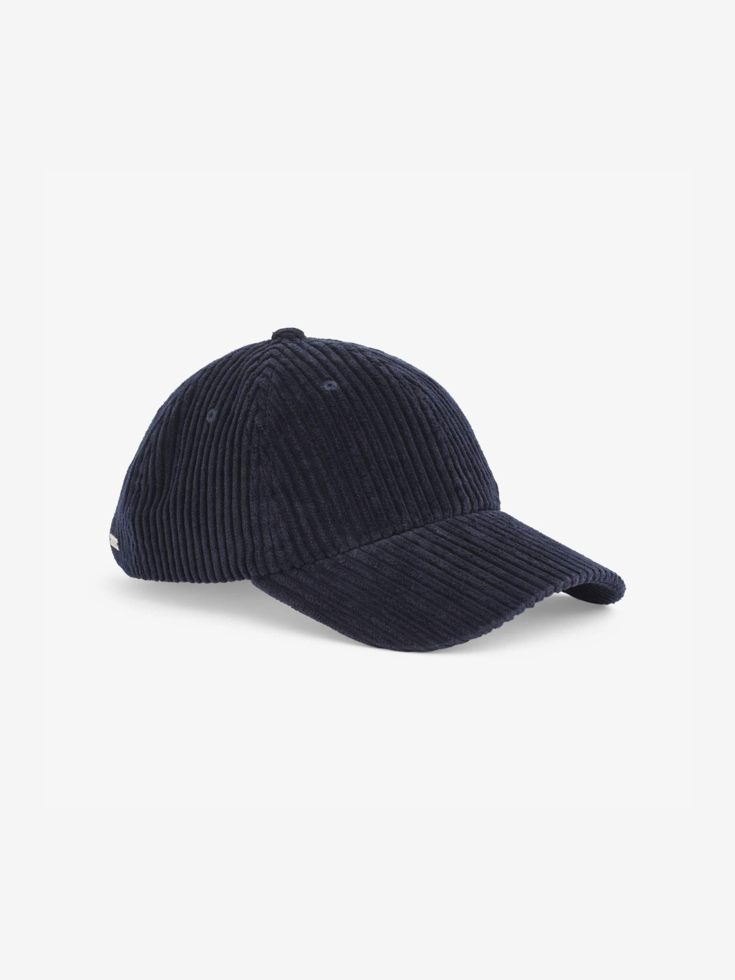 Navy Upfront baseball kasket i bredriflet fløjl med justerbar rem, små åndehuller og forstærket inderside. 100% bomuld, One Size.