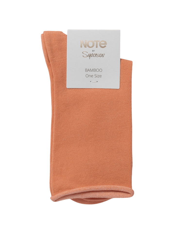 Note Orange Dame Roll Down Strømpe One Size ( 36 - 41 ) Note