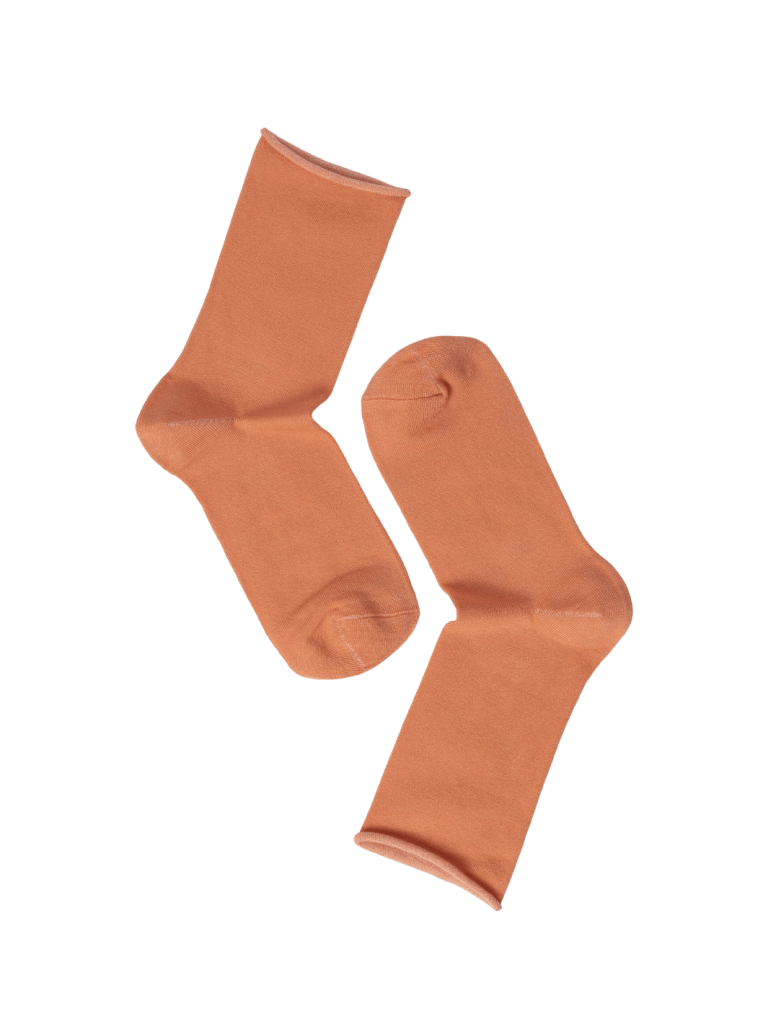 Note Orange Dame Roll Down Strømpe One Size ( 36 - 41 ) Note