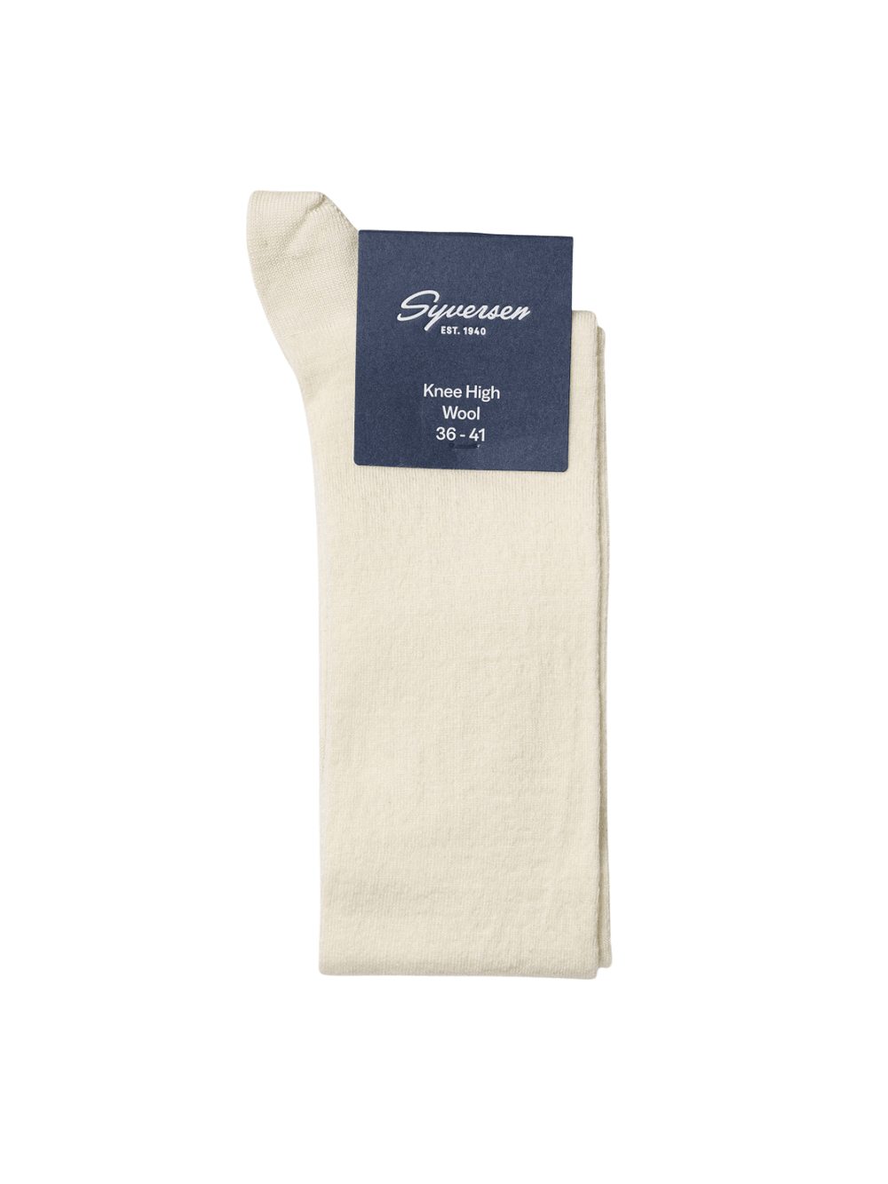Note Wool High Knæstrømper i Uld til Damer - Offwhite One Size ( 36 - 41 ) Note