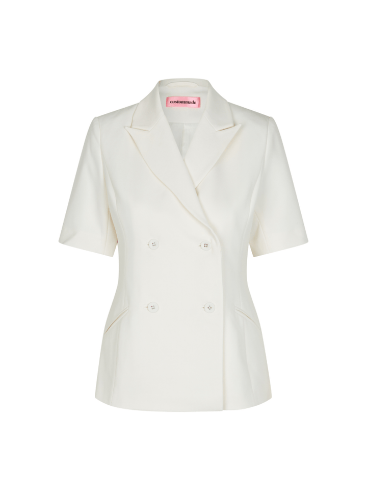 Offwhite Dobbeltradet Franja Custommade Blazer 34/XS Custommade