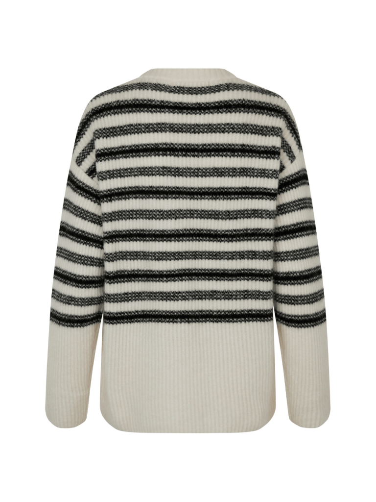 Offwhite Thilde Custommade Strik Med Striber 34/XS Custommade