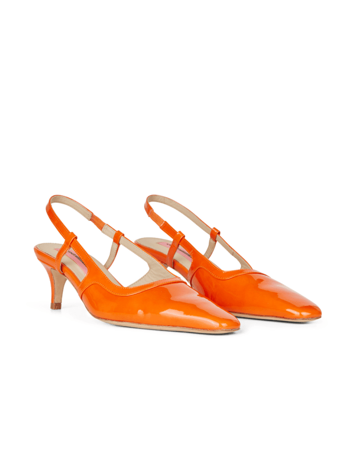 Orange Blank Custommade Anita Slingback Stilet 36 Custommade