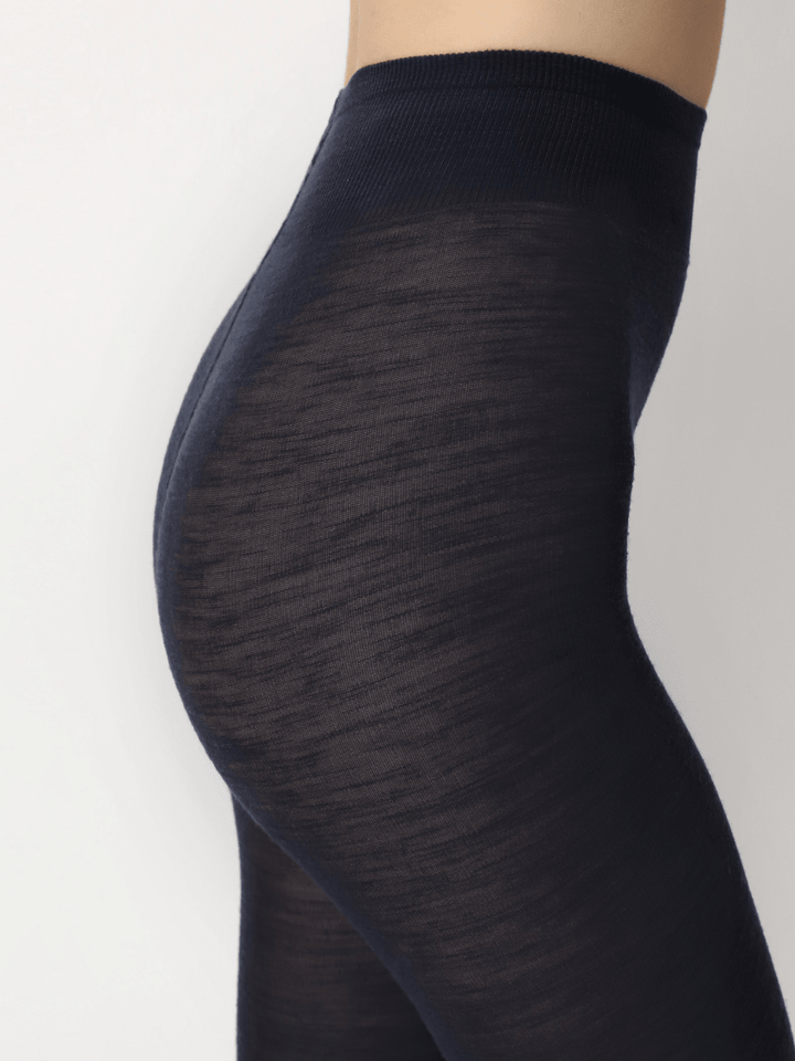 Oroblu Nives Fine Wool Tights Strømpebukser til Damer - Mørkeblå S Oroblu