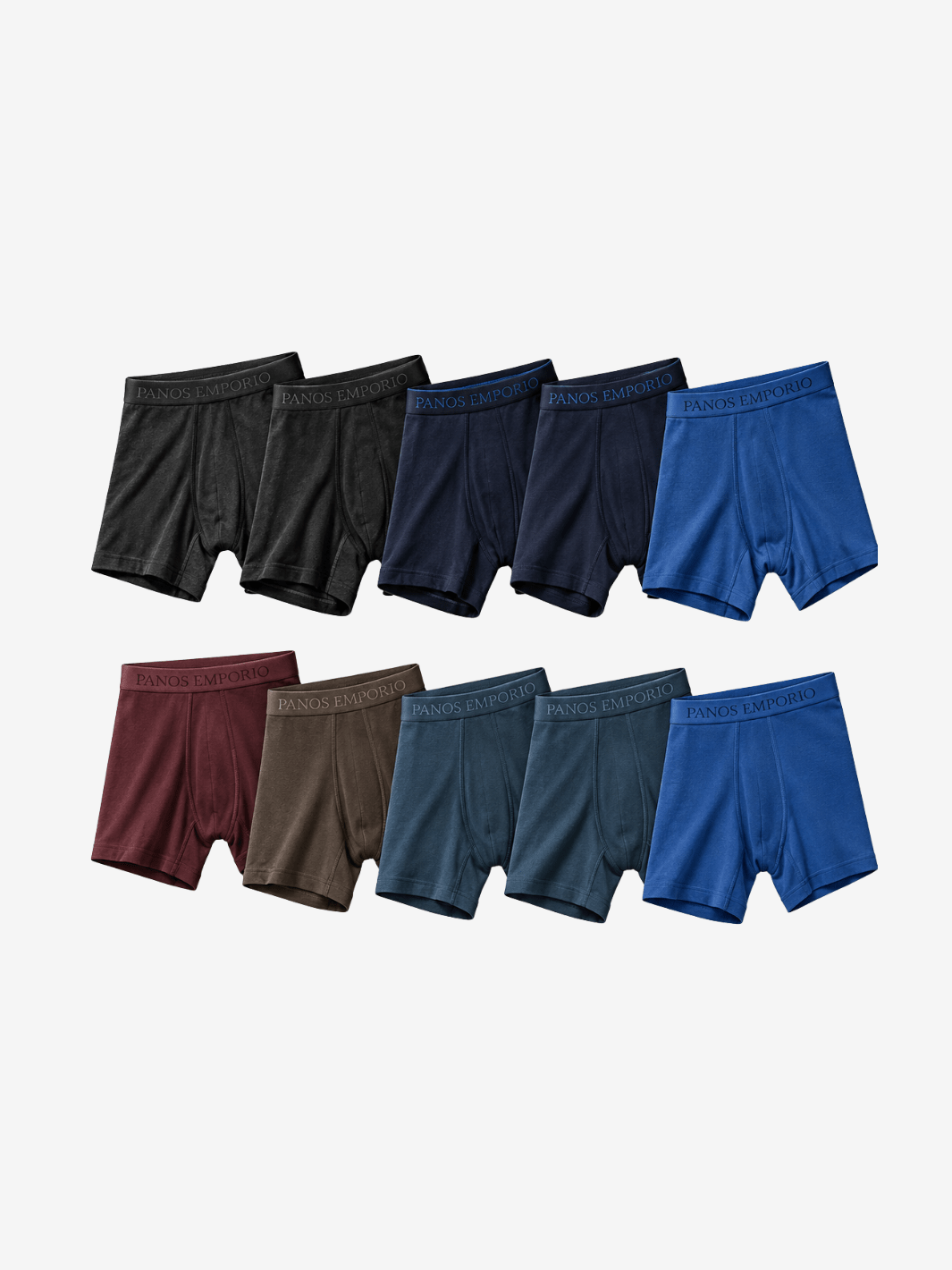 Panos Emporio Flerfarvet 10-Pack Bambus Boxershorts Til Ham M Panos Emporio
