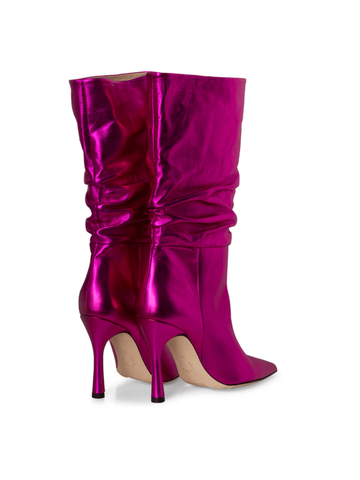 Pink Metallic Axelle Custommade Støvle 36 Custommade