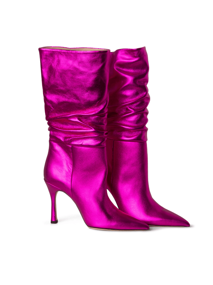 Pink Metallic Axelle Custommade Støvle 36 Custommade