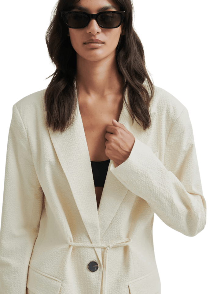 Second Female Cremehvid Wavy Blazer S Second Female