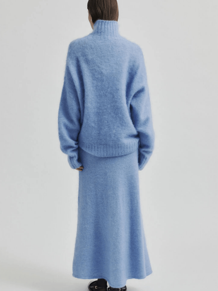 Second Female Lyseblå Ina Turtleneck Strik M Second Female