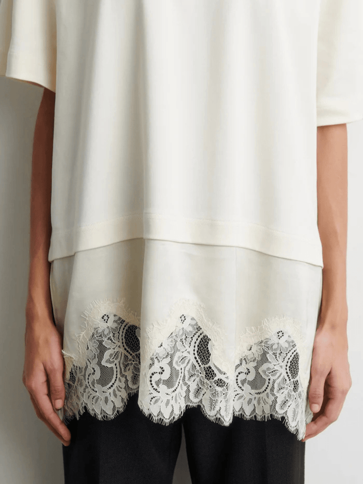 Second Female Offwhite Vaccara Lace T-Shirt XS Second Female