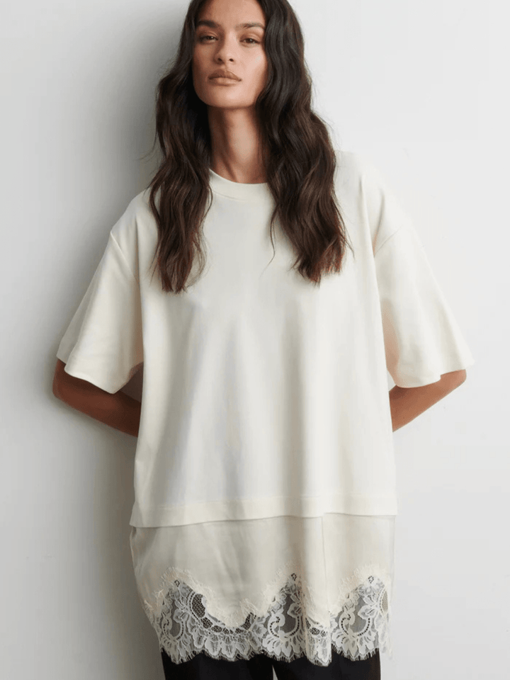 Second Female Offwhite Vaccara Lace T-Shirt XS Second Female