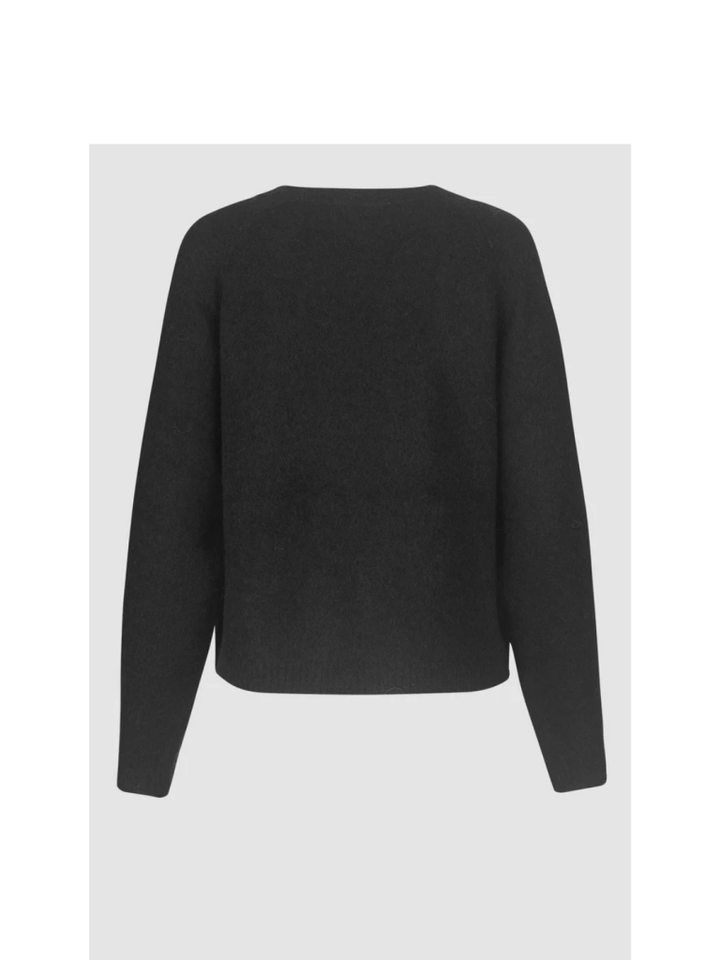 Second Female Sort Brook Strik Med Rund Hals S Second Female