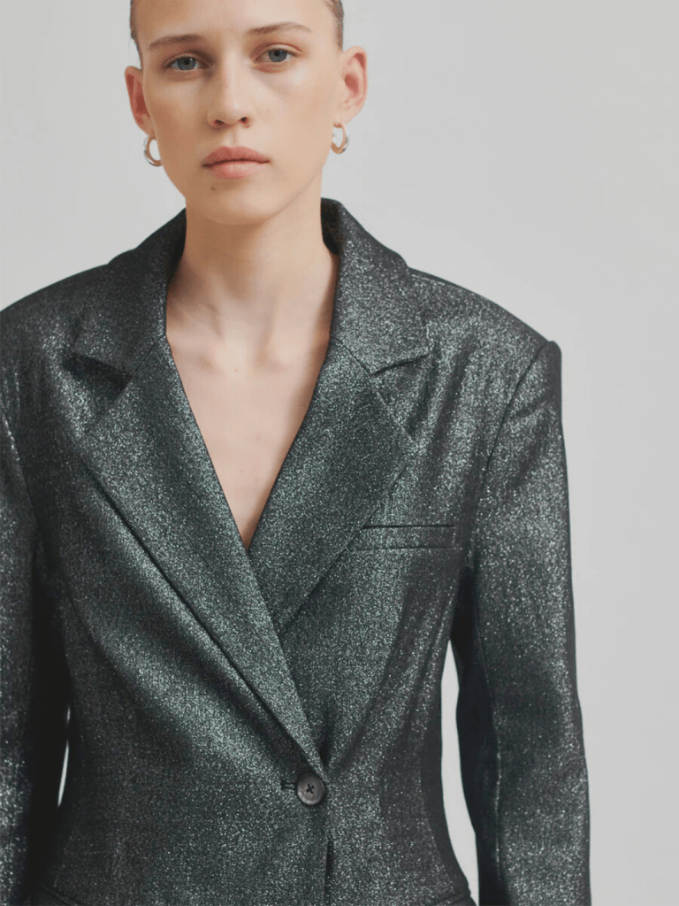 Second Female Sort - Sølv Rave Blazer XS Second Female