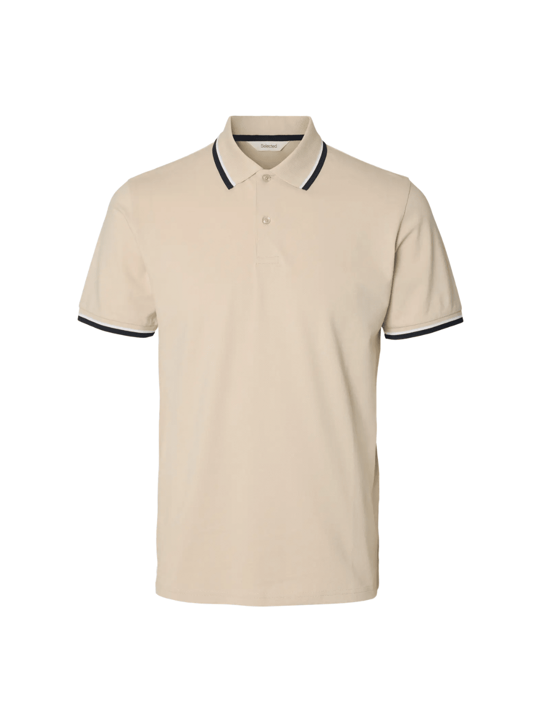 Selected Homme Beige Atlas Sport Polo Beige Selected