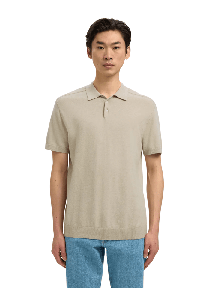Selected Homme Beige Strik Polo Beige Selected