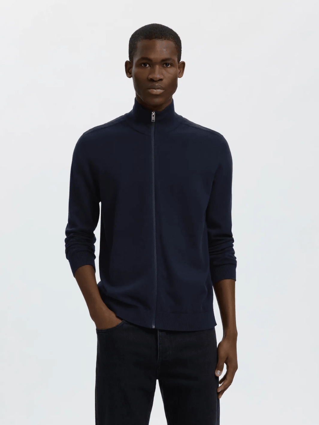 Selected Homme Mørkeblå Berg strik cardigan M Selected