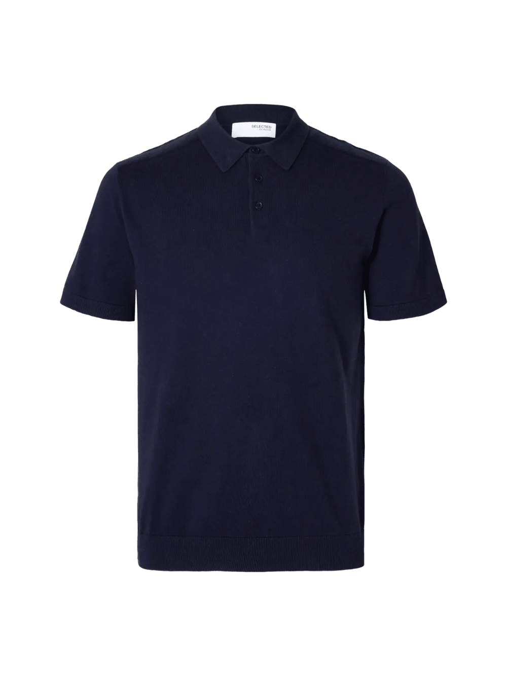 Selected Homme Mørkeblå Strik Polo Mørkeblå Selected