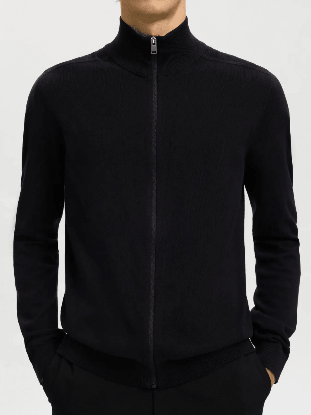 Selected Homme Sort Berg strik cardigan M Selected