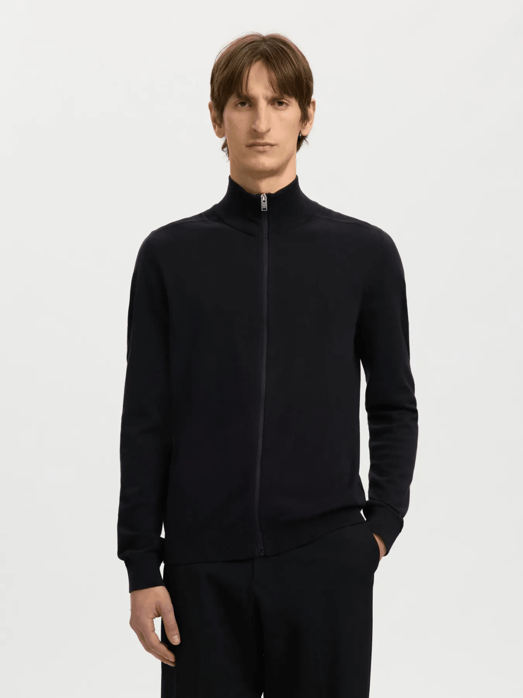 Selected Homme Sort Berg strik cardigan M Selected