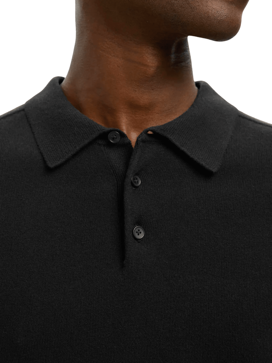 Selected Homme Sort Strik Polo Sort Selected
