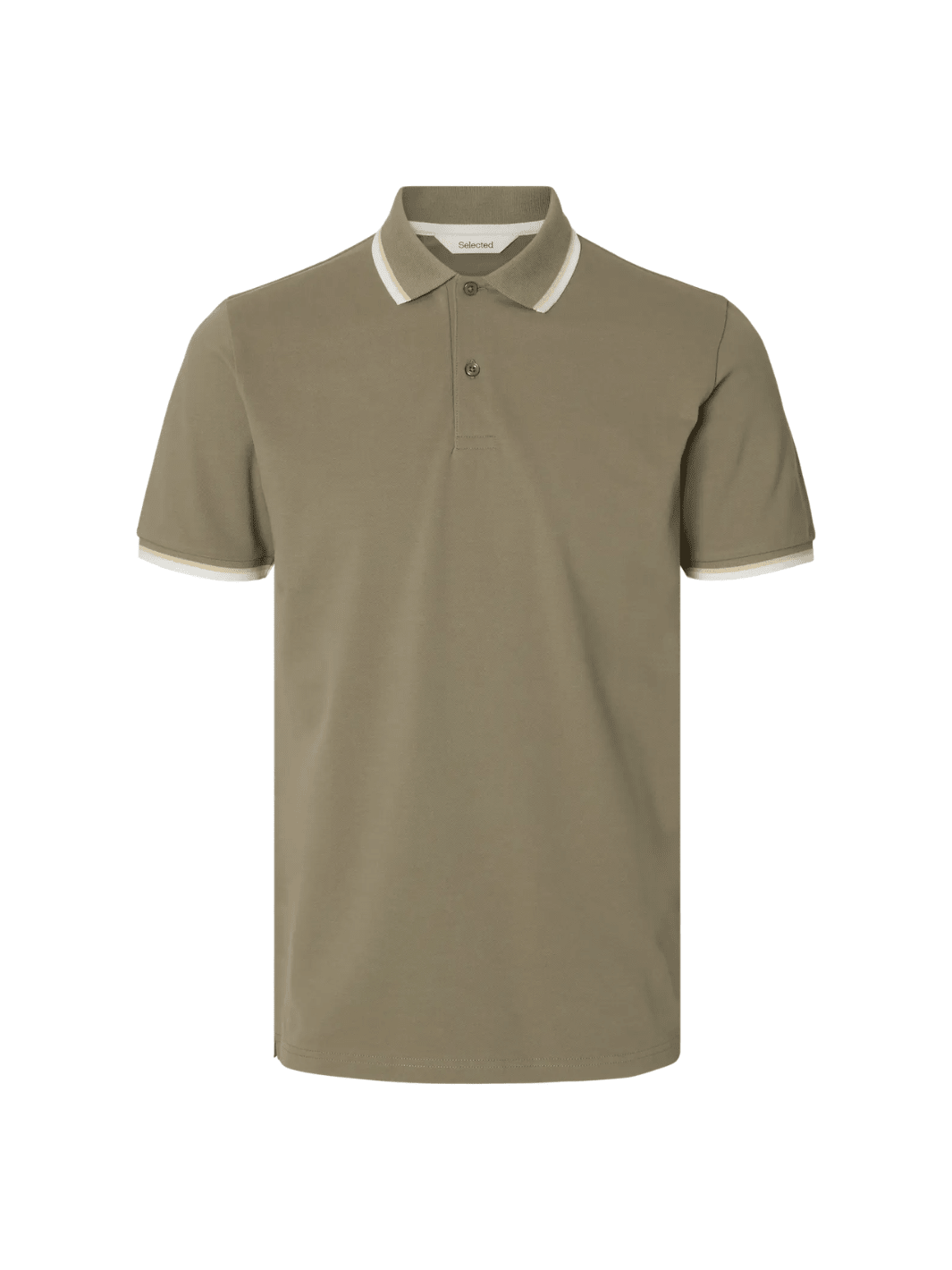 Selected Khaki Atlas Sport Polo Khaki Selected