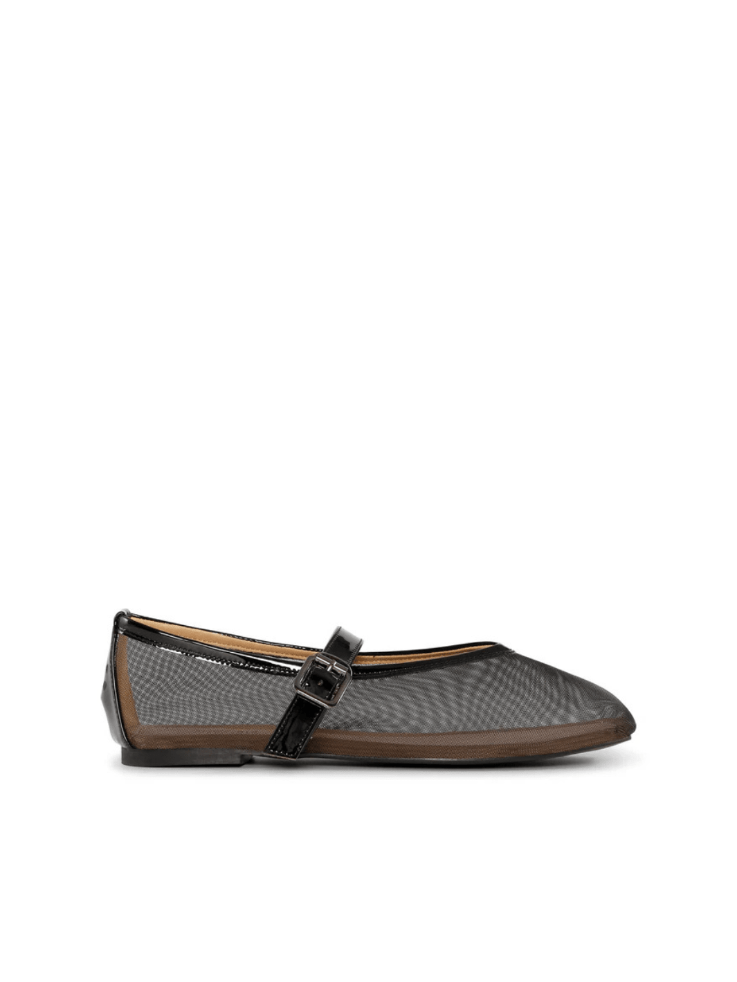 Shoe Biz Tacoma Strap Ballerina I Mesh & Lak 36 Shoe Biz
