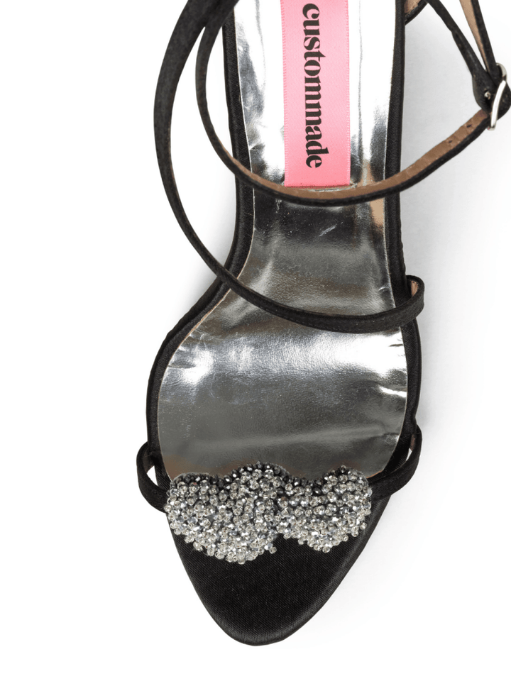 Sort Amy Custommade Satin Stilet Med Palliet Hjerte 36 Custommade