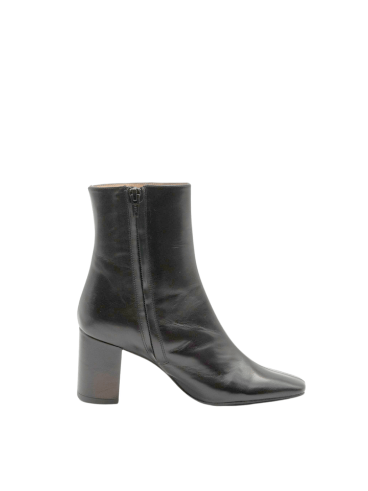 Sort Apair Brera Halvstøvle Med 7cm Hæl 35 Apair