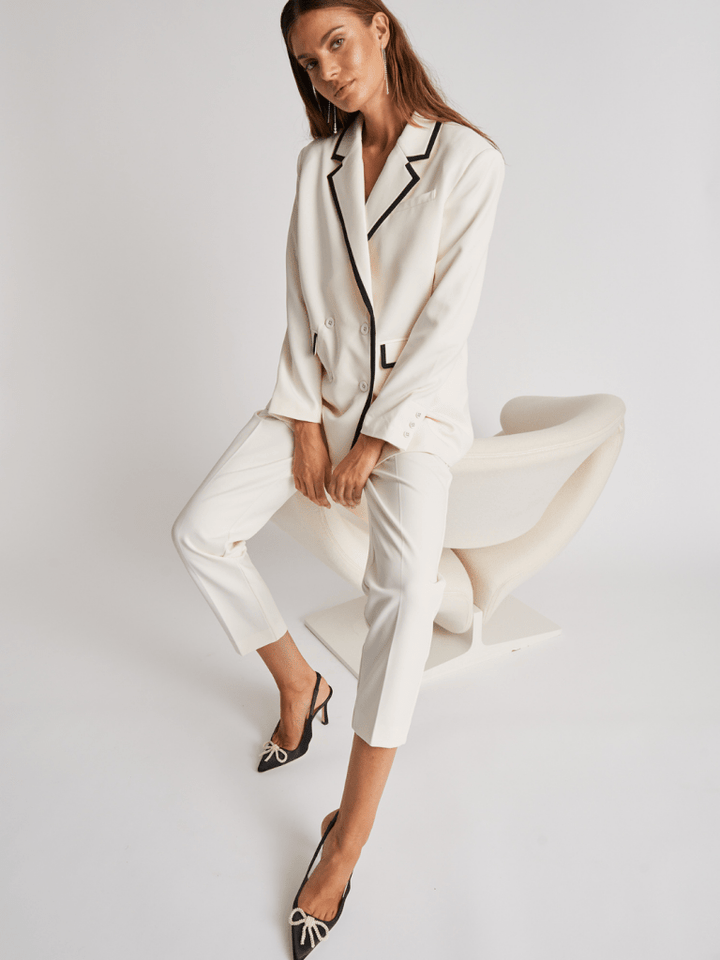 Sort Ayanna Custommade Satin Stilet Med Perlesløjfe 36 Custommade