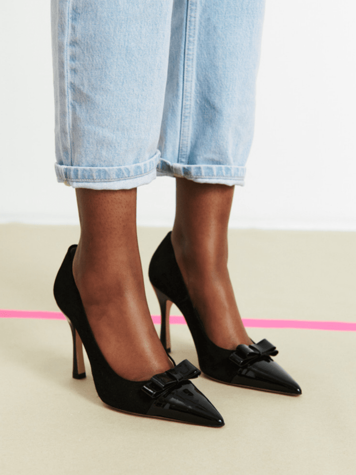 Sort Custommade Awa Stilet i Ruskind 36 Custommade