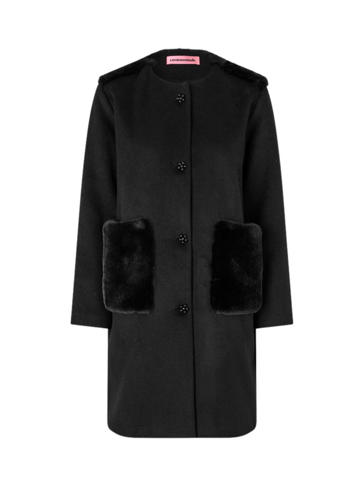 Sort Custommade Halli Frakke 34/XS Custommade