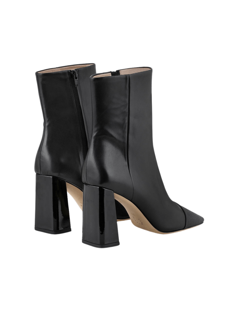 Sort Halvlang Custommade Amelia Støvle i Glatskind 37 Custommade