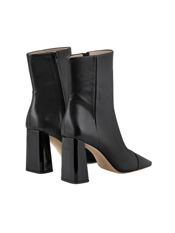 Sort Halvlang Custommade Amelia Støvle i Glatskind 37 Custommade