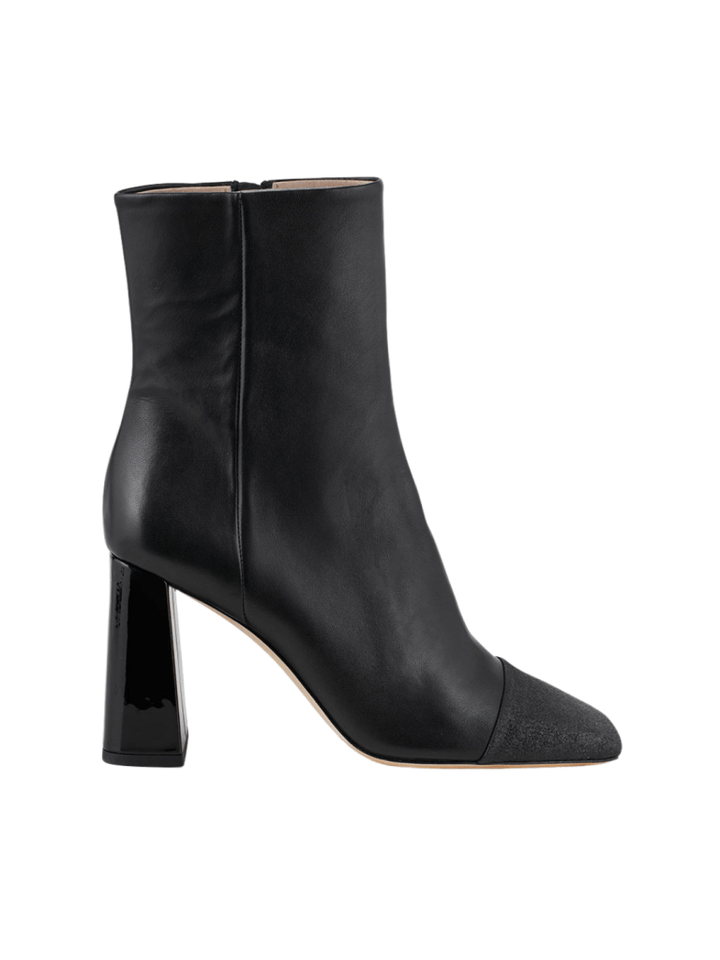 Sort Halvlang Custommade Amelia Støvle i Glatskind 37 Custommade