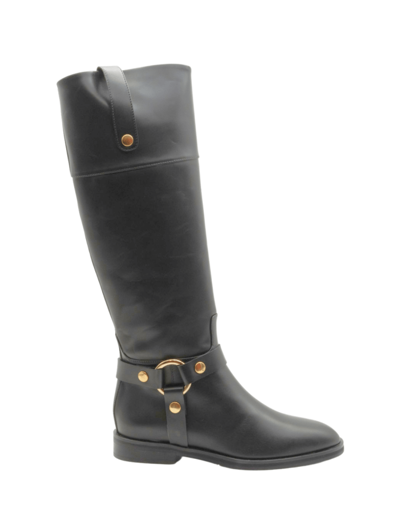 Sort Lang Classic Apair Ridestøvle 37 Apair