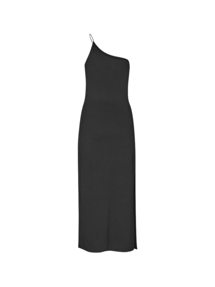 Sort Lang Second Female Yera Strik Kjole XS Second Female