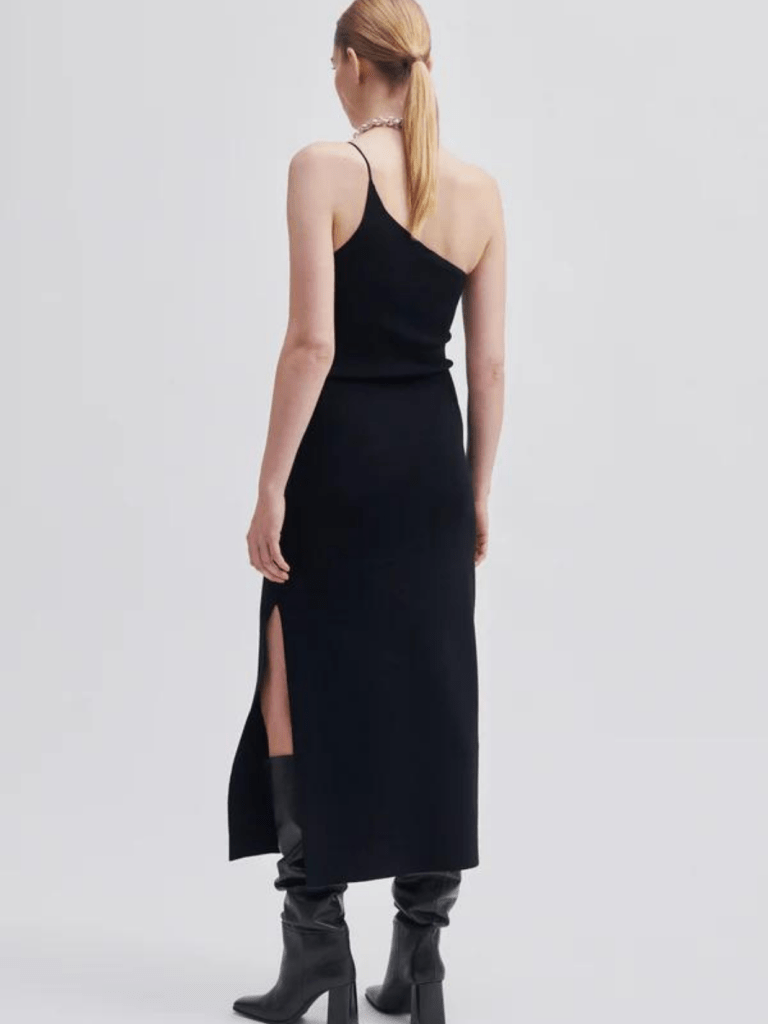 Sort Lang Second Female Yera Strik Kjole XS Second Female